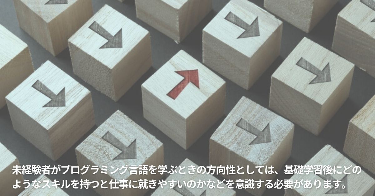 未経験者が選ぶべきプログラミング言語と学習の方向性